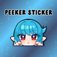 Angel's Sword Peeker Stickers