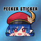 Angel's Sword Peeker Stickers