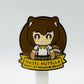 Hazel Nutella Enamel Pin