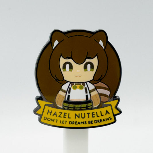 Hazel Nutella Enamel Pin