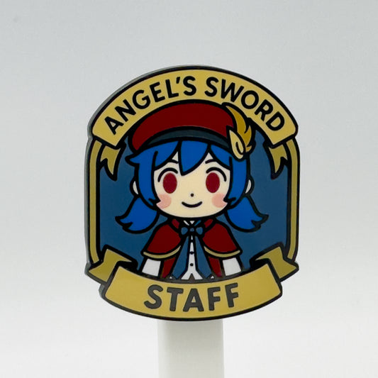 Angel's Sword Staff Enamel Pin