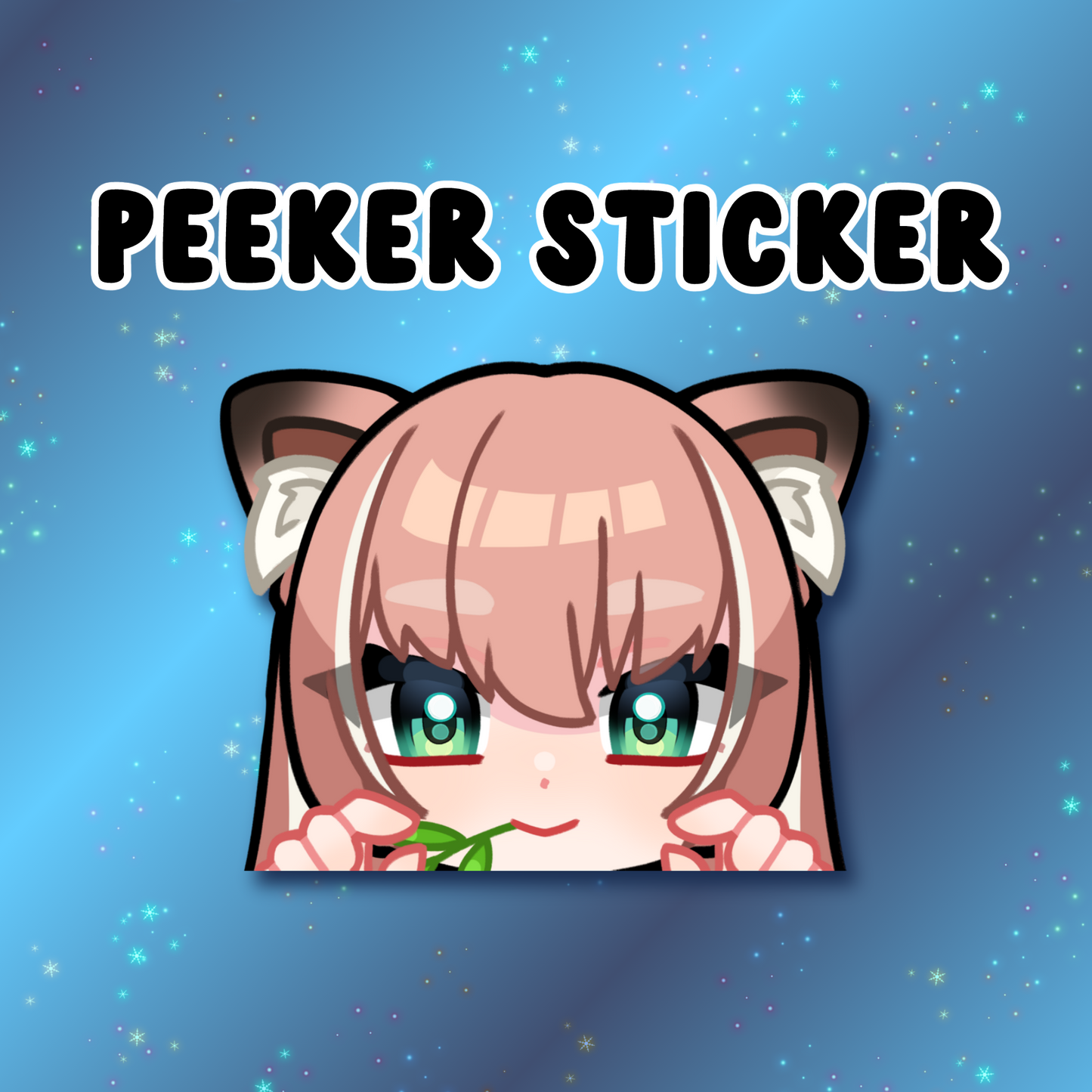 Angel's Sword Peeker Stickers