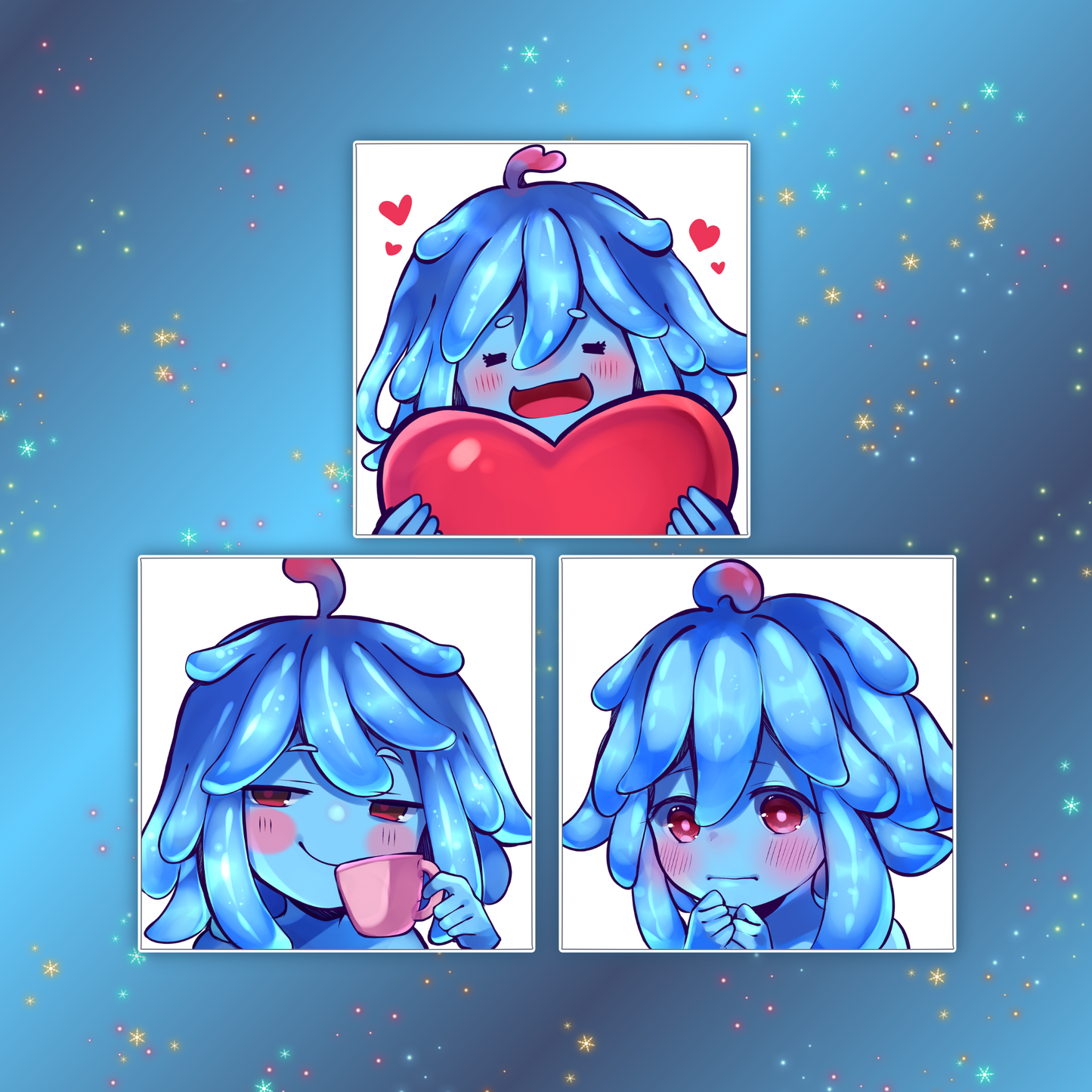 Leaflit 2" Emote Sticker Pack