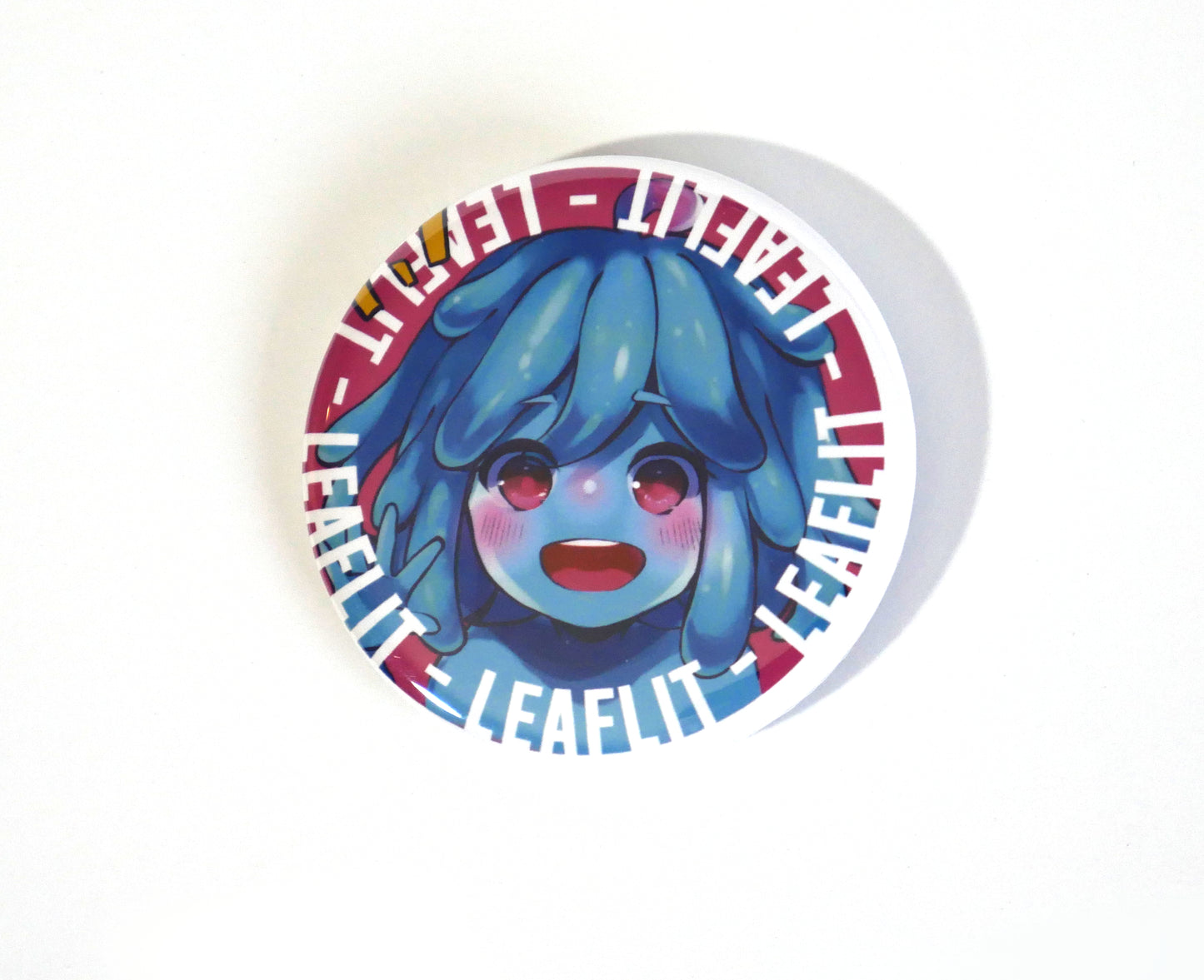 Leaflit Pin-back Button Slime Ver.