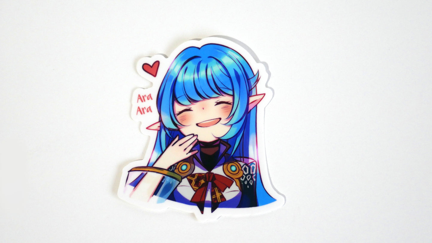 Leaflit & Asari 3" Emote Stickers