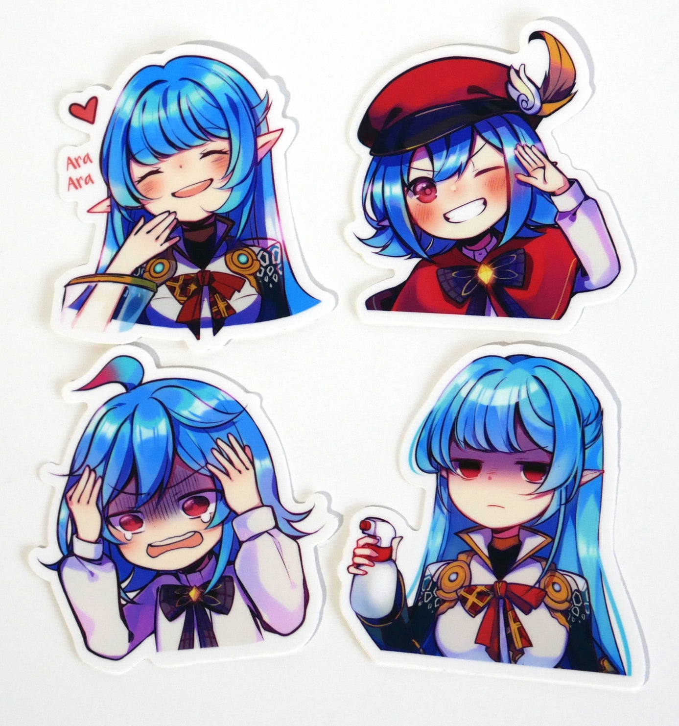 Leaflit & Asari 3" Emote Stickers